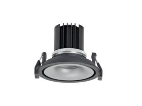 DM202061  Bolor 9 Tridonic Powered 9W 2700K 770lm 36° CRI>90 LED Engine Black/Silver Fixed Recessed Spotlight; IP20
